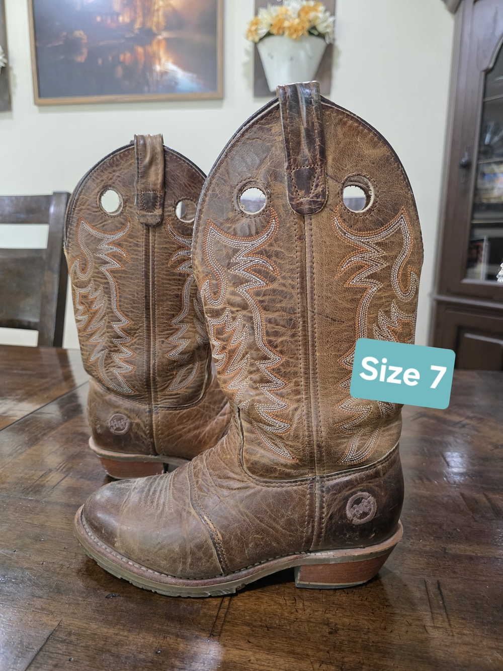 Double H Women's 12-Inch Daniela ICE™ Buckaroo Boots (Style DH5159) Size 7